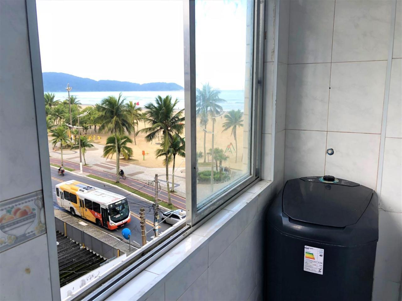 Apto Frente Ao Mar Com Vista Maravilhosa Appartement Praia Grande  Buitenkant foto