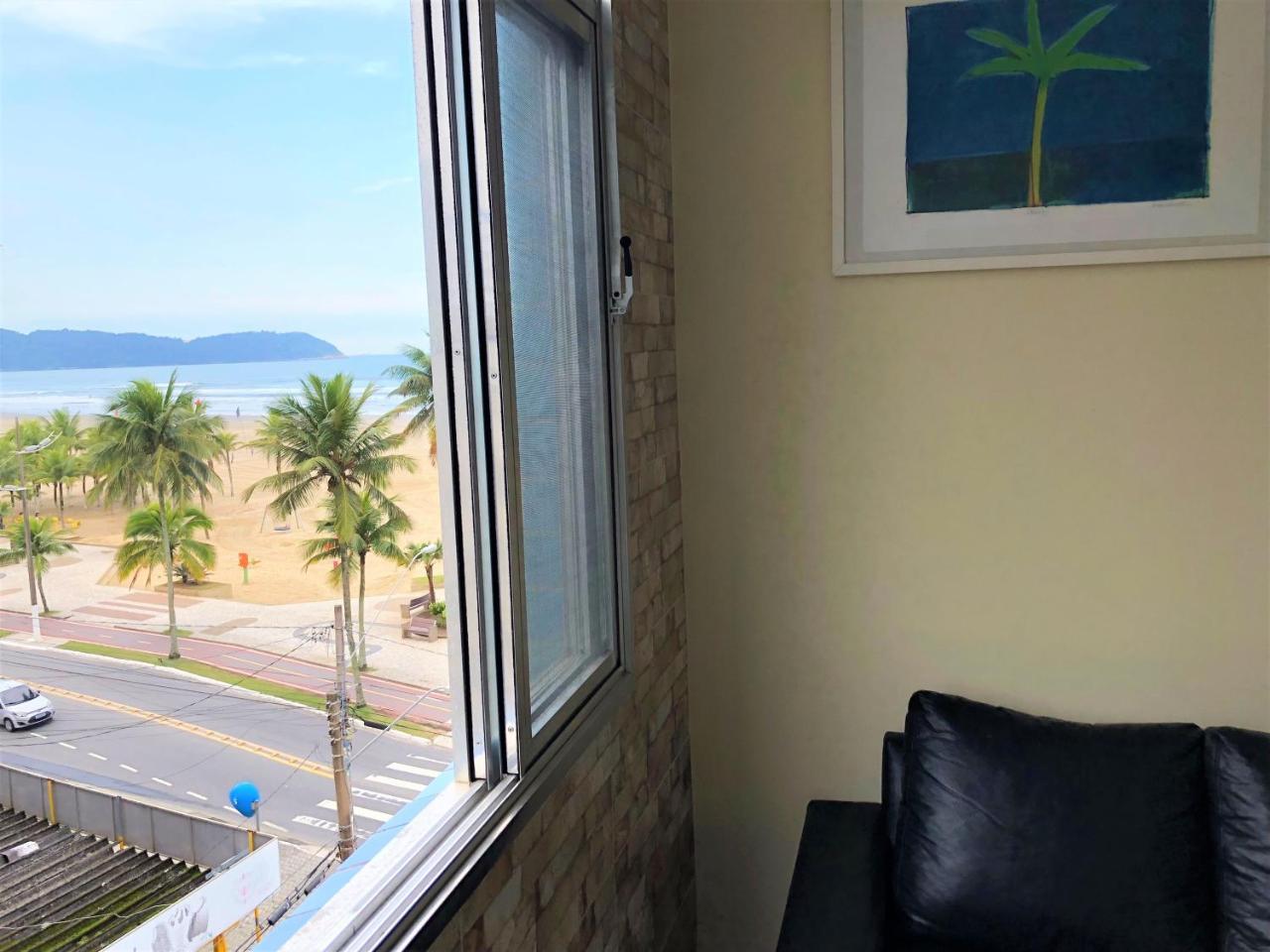 Apto Frente Ao Mar Com Vista Maravilhosa Appartement Praia Grande  Buitenkant foto